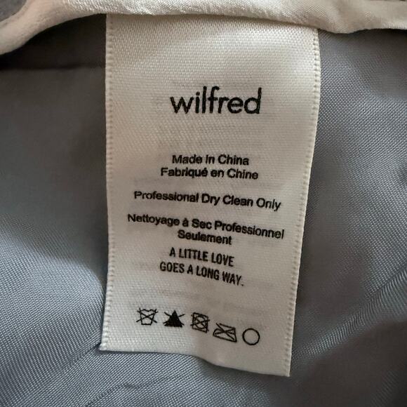 Aritzia Wilfred Chambery Trouser Pants Wool Cropped Dress Pants Pockets Size 0 - Picture 10 of 13